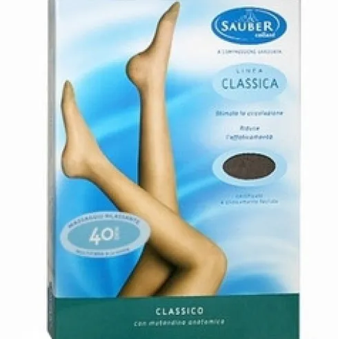 Sauber Linea Classica Collant 40 Den Compressione Media Taglia 4