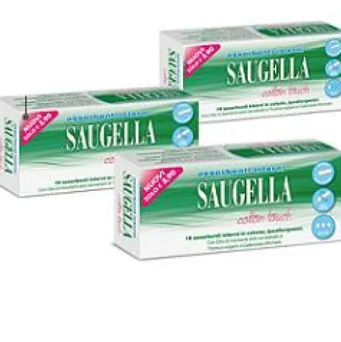 Saugella Cottontouch Assorbenti Interni cotone Regular 16 pezzi