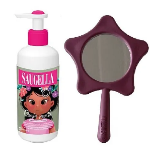 Saugella Questa Sono Io Bundle Girl Detergente con Gadget - Detergente intimo 200 ml + Specchio omaggio