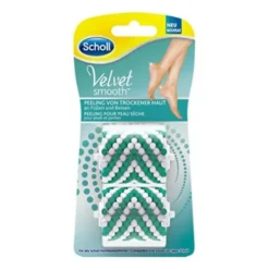 Scholl Velvet Soft Ricarica 2 Spazzole Esfolianti di Ricambio per Soft Roll Professional