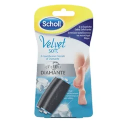 Scholl Velvet Soft Ricarica 2 Testine Extra Esfolianti di Ricambio per Soft Roll Professional
