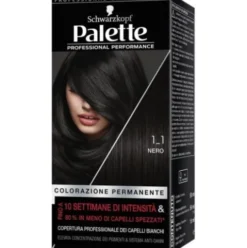 Schwarzkopf Palette Colorazione Permanente 1-1 Nero Copertura Capelli Bianchi