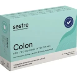 Sestre Colon Integratore Alimentare per Equilibrio Intestinale 40 Capsule