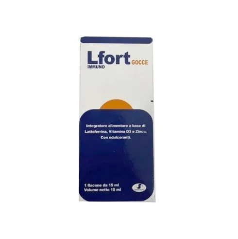 S.Farmaceutici Lfort Gocce Integratore per Ossa con Vitamina D e Calcio - 15ml