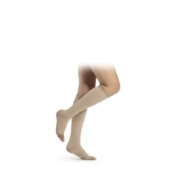 Sigvaris 503 Gambaletto Tradizionale Lungo Punta Aperta Beige Xll Classe 2
