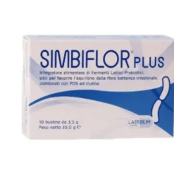 Simbiflor Plus - Integratore per l'equilibrio della flora batterica intestinale - 10 bustine