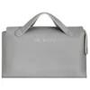 Skinius Beauty Bag Grigia in Ecopelle Saffiano