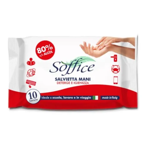 SOFFICE Salv.Mani 80% Alc.10pz