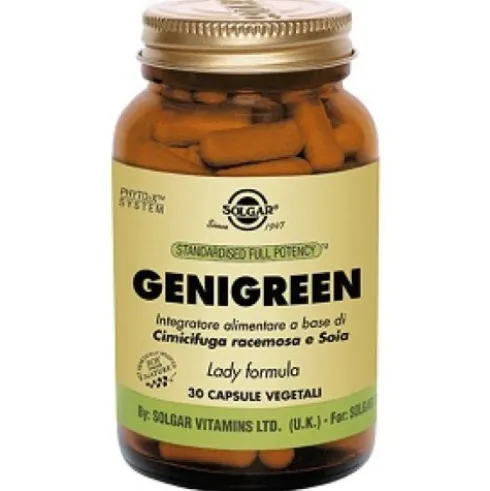 Solgar Genigreen Integratore Alimentare per Menopausa in 30 Capsule Vegetali