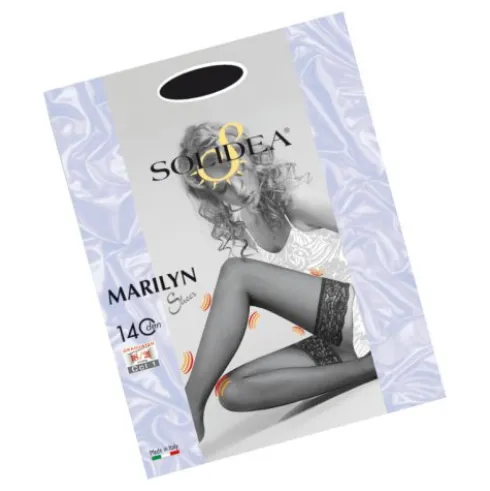 Solidea Marilyn 140 Sheer Calza Autoreggente Visone Taglia 3-ML