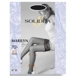 Solidea Marilyn 70 Sheer Calza Autoreggente Moka Taglia 3 ML