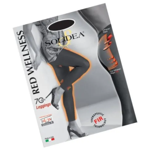 Solidea Red Wellness 70 Leggings Nero Taglia 2-M