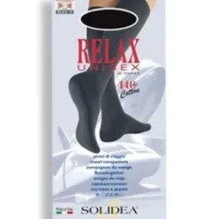 Solidea Relax Unisex 140 Gambaletto Compressione 18/23 mmHg Antracite Taglia 4-XL
