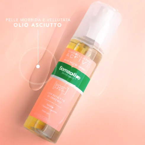Somatoline Skin Expert Active Olio Post Sport - Olio corpo secco rimodellante in spray ideale post allenamento - 125 ml