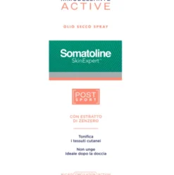 Somatoline Skin Expert Active Olio Post Sport - Olio corpo secco rimodellante in spray ideale post allenamento - 125 ml