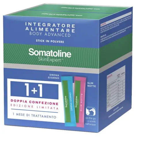 Somatoline Skin Expert Body Advanced Bipack - 14 stick drena giorno + 14 stick slim notte - Edizione limitata - 14 + 14 stick