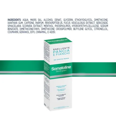 Somatoline Skin Expert Snellente Pancia e Fianchi Cryogel - Crema anticellulite effetto freddo - 250 ml