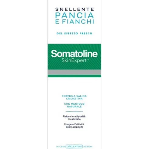 Somatoline Skin Expert Snellente Pancia e Fianchi Cryogel - Crema anticellulite effetto freddo - 250 ml
