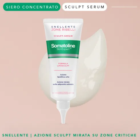 Somatoline Skin Expert Zone Ribelli Sculpt Serum - Trattamento snellente urto per adiposità ostinate - 100 ml