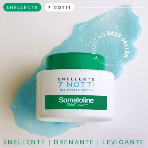 Somatoline Snellente 7 Notti Gel Effetto Fresco - Crema corpo anti cellulite intensiva - 400 ml
