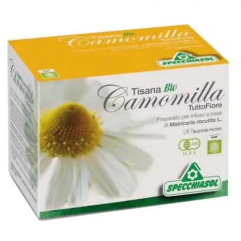 Specchiasol Tisana Camomilla Bio Rilassante 20 Bustine