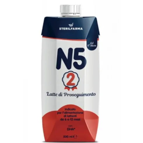 Sterilfarma N5 2 Latte di Proseguimento Liquido 6-12 Mesi da 500ml