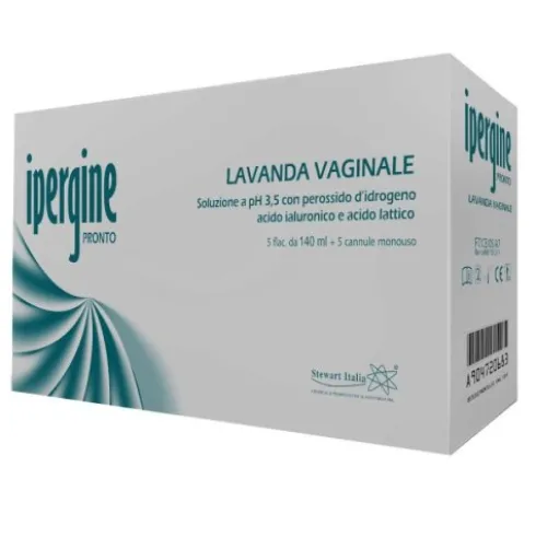 Stewart Italia Ipergine Pronto Lavanda Vaginale Utile per Secchezza Vaginale 5 Flaconi