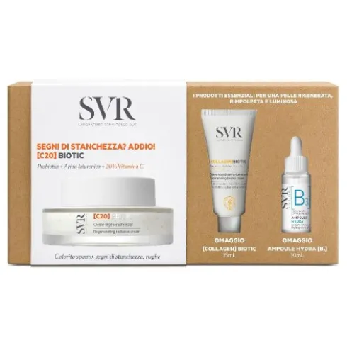 Svr Cofanetto Routine Illuminante - C20 Biotic crema illuminante + Collagen biotic crema rigenerante + Ampoule Hydra B3 concentrato idratante