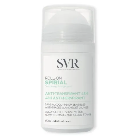 SVR Spirial Deo Anti-Traspirante Roll-On - Deodorante per sudorazione eccessiva di adolescenti e adulti - 50 ml