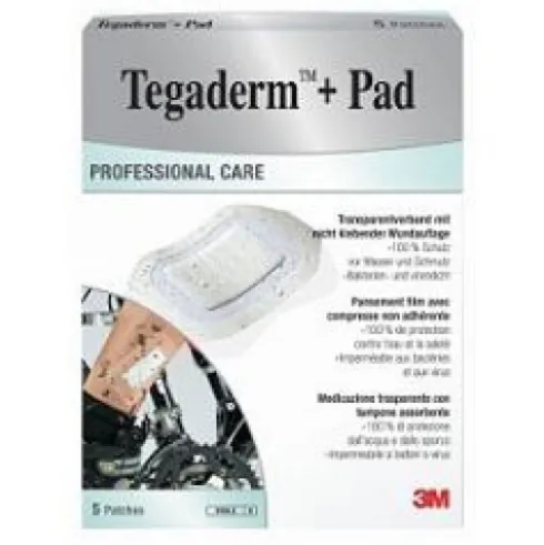 Tegaderm Cer+Pad Medicazione Sterile Impermeabile 9x15cm, 5 Pezzi