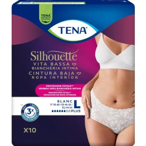 TENA SILHOUETTE White L 10pz