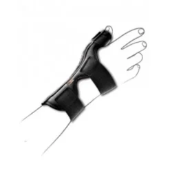 Tenortho Rhizoten Tutore Pollice Steccato Universale Ortopedico Nero Ambidestro