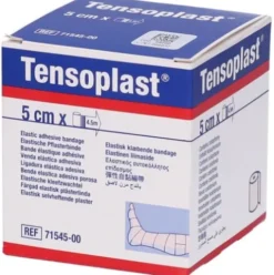 Tensoplast Benda Elastica Adesiva Porosa Supporto Muscolare 4,5m x 5cm