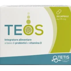 Tetis Pharma TEOS Integratore Probiotici e Vitamina D, 20 Capsule