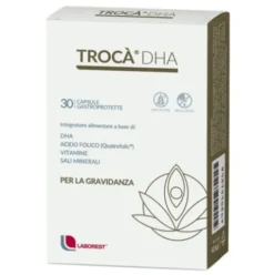 Trocà DHA Integratore Alimentare per Gravidanza e Allattamento in Capsule, 30 Unità