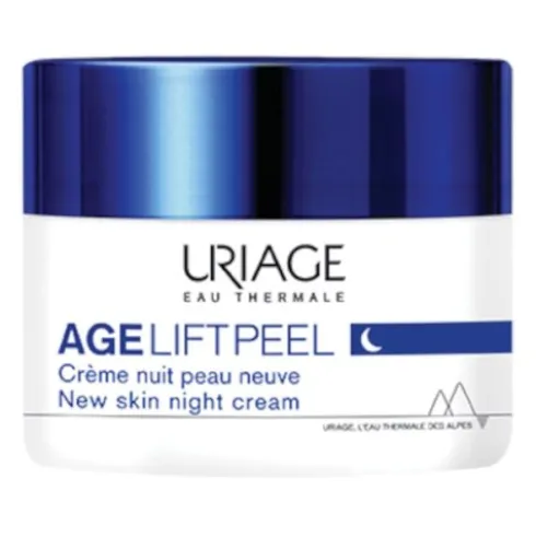 Uriage Age Lift Crema Notte Peeling - Crema viso rigenerante - 50 ml