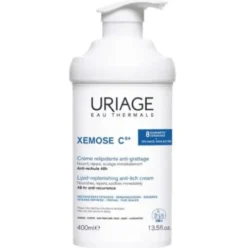 Uriage Xemose C8+ Crema Relipidante Anti-irritazioni - Crema lenitiva anti-prurito per pelle secca e atopica - 400 ml