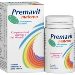 Valderma Premavit Materno Integratore Alimentare per Gravidanza e Allattamento - 30 Compresse