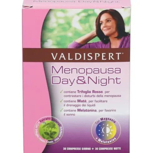 Valdispert Menopausa Day&Night Integratore per i Sintomi della Menopausa 30+30 Compresse