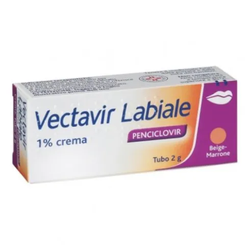 Vectavir Labiale Crema 1% Penciclovir per Herpes Labiale 2g