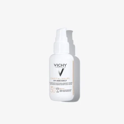 Vichy Capital Uv-Age Colorata SPF50+ - Fluido visocolorato antietà con fattore di protezione solare - 40 ml