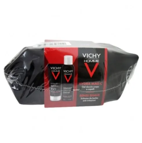 Vichy Cofanetto di Natale Uomo - Gel doccia 200 ml + Schiuma da barba 200 ml