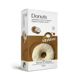 VIDAfree Donuts al Cocco con Glassa Cioccolato Bianco Senza Glutine - 90g