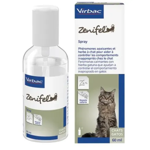 Virbac Zenifel Spray Feromoni Calmanti Gatti Antistress 60 ml