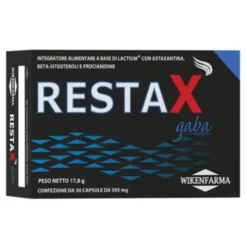 Wikenfarma Restax Gaba Integratore Antiossidante in Capsule, 30 Unità