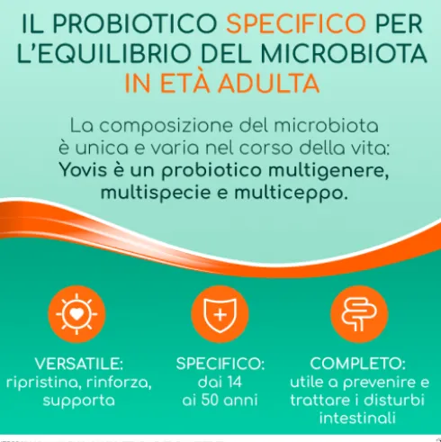 YOVIS - Integratore per l'equilibrio della flora intestinale - 10 flaconcini