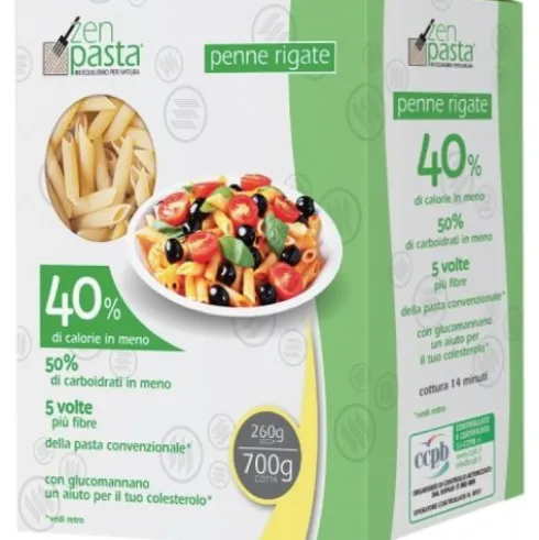Zenpasta Penne Rigate Konjac Alimento a Basso Contenuto Calorico 260g