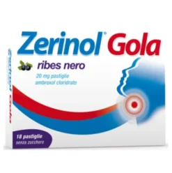 ZERINOL Gola 18 Pastiglie senza zucchero gusto Ribes