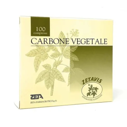 Zeta Farmaceutici Zetavis Carbone Vegetale Integratore Digestivo 100 Compresse