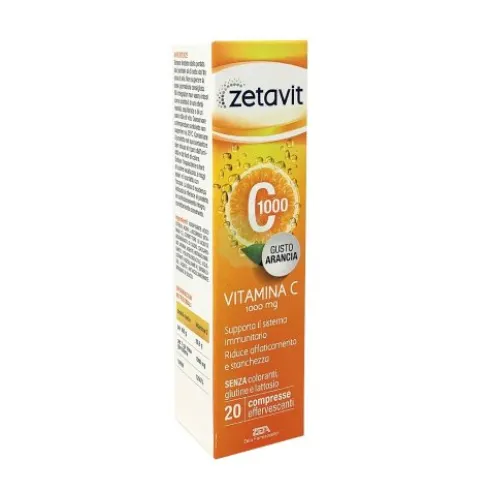 Zetavit C1000 - Integratore alimentare per il sistema immunitario - 20 Compresse Effervescenti